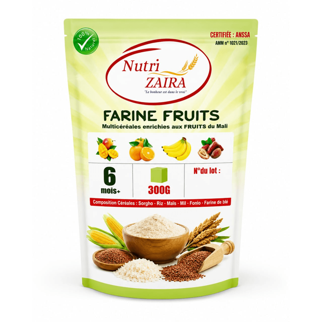 Farine Fruits - 300 g, face arrière